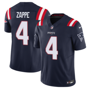 Men's New England Patriots #4 Bailey Zappe Navy 2023 F.U.S.E. Vapor Limited Stitched Football Jersey - Custom Name