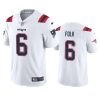Men's New England Patriots #6 Nick Folk White Vapor Untouchable Limited Stitched Jersey - Custom Name