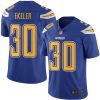 Nike Chargers #30 Austin Ekeler Electric Blue Men's Stitched NFL Limited Rush Jersey - Custom Name