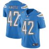 Nike Chargers #42 Uchenna Nwosu Electric Blue Alternate Men's Stitched NFL Vapor Untouchable Limited Jersey - Custom Name