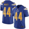 Nike Chargers #44 Kyzir White Electric Blue Men's Stitched NFL Limited Rush Jersey - Custom Name