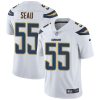 Nike Chargers #55 Junior Seau White Men's Stitched NFL Vapor Untouchable Limited Jersey - Custom Name
