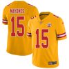 Nike Chiefs #15 Patrick Mahomes Gold Men's Stitched NFL Limited Inverted Legend Jersey  - Custom Name