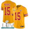 Nike Chiefs #15 Patrick Mahomes Gold Super Bowl LIV 2020 Men's Stitched NFL Limited Inverted Legend Jersey  - Custom Name
