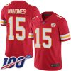 Nike Chiefs #15 Patrick Mahomes Red Team Color Men's Stitched NFL 100th Season Vapor Limited Jersey  - Custom Name