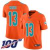 Nike Dolphins #13 Dan Marino Orange Men's Stitched NFL Limited Inverted Legend 100th Season Jersey  - Custom Name