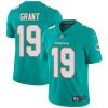 Nike Dolphins #19 Jakeem Grant Aqua Green Team Color Men's Stitched NFL Vapor Untouchable Limited Jersey  - Custom Name