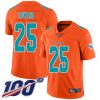 Nike Dolphins #25 Xavien Howard Orange Men's Stitched NFL Limited Inverted Legend 100th Season Jersey  - Custom Name