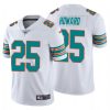 Nike Dolphins #25 Xavien Howard White Alternate Men's Stitched NFL 100th Season Vapor Untouchable Limited Jersey  - Custom Name