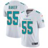 Nike Dolphins #55 Jerome Baker White Men's Stitched NFL Vapor Untouchable Limited Jersey  - Custom Name