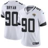 Nike Jaguars #90 Taven Bryan White Men's Stitched NFL Vapor Untouchable Limited Jersey - Custom Name
