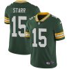 Nike Packers #15 Bart Starr Green Team Color Men's Stitched NFL Vapor Untouchable Limited Jersey - Custom Name