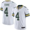 Nike Packers #4 Brett Favre White Men's Stitched NFL Vapor Untouchable Limited Jersey - Custom Name