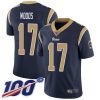 Nike Rams #17 Robert Woods Navy Blue Team Color Men's Stitched NFL 100th Season Vapor Limited Jersey - Custom Name
