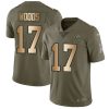 Nike Rams #17 Robert Woods Olive Gold Men's Stitched NFL Limited 2017 Salute to Service Jersey - Custom Name