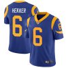 Nike Rams #6 Johnny Hekker Royal Blue Alternate Men's Stitched NFL Vapor Untouchable Limited Jersey - Custom Name