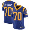 Nike Rams #70 Joseph Noteboom Royal Blue Alternate Men's Stitched NFL Vapor Untouchable Limited Jersey - Custom Name