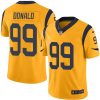 Nike Rams #99 Aaron Donald Gold Men's Stitched NFL Limited Rush Jersey - Custom Name