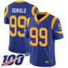 Nike Rams #99 Aaron Donald Royal Blue Alternate Men's Stitched NFL 100th Season Vapor Limited Jersey - Custom Name