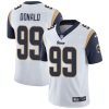 Nike Rams #99 Aaron Donald White Men's Stitched NFL Vapor Untouchable Limited Jersey - Custom Name