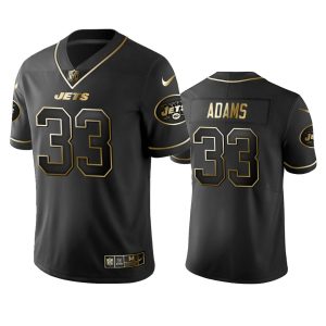 Jets #33 Jamal Adams Men's Stitched NFL Vapor Untouchable Limited Black Golden Jersey - Custom Name