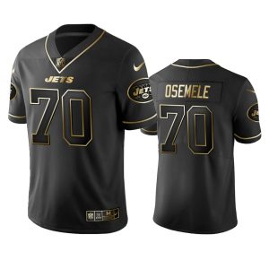 Jets #70 Kelechi Osemele Men's Stitched NFL Vapor Untouchable Limited Black Golden Jersey - Custom Name