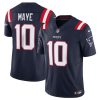 Men's New England Patriots #10 Drake Maye Navy 2024 Draft F.U.S.E. Vapor Limited Stitched Football Jersey - Custom Name