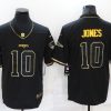 Men's New England Patriots #10 Mac Jones 2021 Black Gold Stitched Jersey - Custom Name