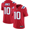 Men's New England Patriots #10 Mac Jones 2021 Red Vapor Untouchable Limited Stitched NFL Jersey - Custom Name