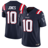 Men's New England Patriots #10 Mac Jones Navy 2023 F.U.S.E. Vapor Limited Stitched Football Jersey - Custom Name