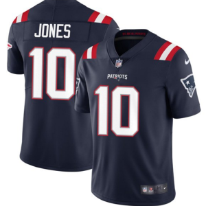 Men's New England Patriots #10 Mac Jones Navy NFL 2021 Draft Vapor Untouchable Limited Stitched Jersey - Custom Name