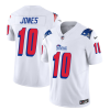 Men's New England Patriots #10 Mac Jones White 2023 F.U.S.E. Throwback Limited Stitched Stitched Football Jersey - Custom Name