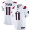 Men's New England Patriots #11 Julian Edelman White 2020 Vapor Untouchable Limited Stitched NFL Jersey - Custom Name