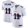 Men's New England Patriots #11 Julian Edelman White NFL Stitched Jersey - Custom Name
