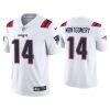 Men's New England Patriots #14 Ty Montgomery White Vapor Untouchable Limited Stitched Jersey - Custom Name