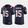 Men's New England Patriots #15 Nelson Agholor Navy Vapor Untouchable Limited Stitched Jersey - Custom Name