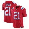 Men's New England Patriots #21 Antonio Gibson Red Vapor Limited Stitched Football Jersey - Custom Name