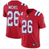 Men's New England Patriots #26 Sony Miche Red Vapor Untouchable Limited Stitched NFL Jersey - Custom Name