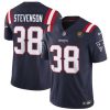 Men's New England Patriots #38 Rhamondre Stevenson Navy 2023 F.U.S.E. With John Madden Patch Vapor Limited Stitched Football Jersey - Custom Name