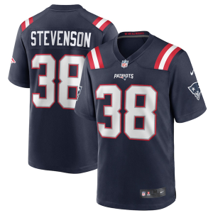Men's New England Patriots #38 Rhamondre Stevenson Navy Limited Stitched Game Jersey - Custom Name