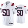 Men's New England Patriots #50 Cole Strange White Vapor Untouchable Limited Stitched Jersey - Custom Name