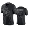 Men's New England Patriots #69 Cole Strange Black Reflective Limited Stitched Football Jersey - Custom Name