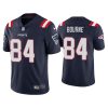 Men's New England Patriots #84 Kendrick Bourne 2021 Navy Vapor Untouchable Limited Stitched NFL Jersey - Custom Name