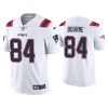 Men's New England Patriots #84 Kendrick Bourne 2021 White Vapor Untouchable Limited Stitched NFL Jersey - Custom Name