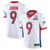 Men's New England Patriots #9 Matthew Judon 2022 White Pro Bowl Stitched Jersey - Custom Name