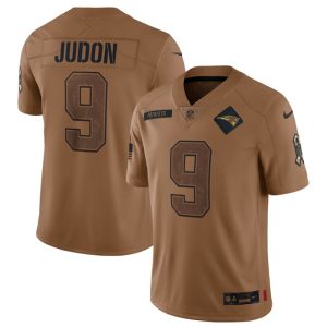 Men's New England Patriots #9 Matthew Judon 2023 Brown Salute To Service Limited Football Jersey - Custom Name