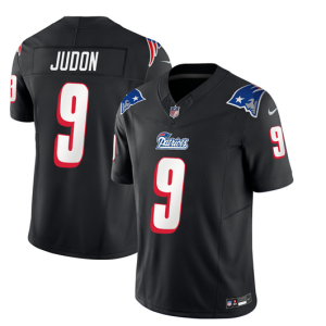 Men's New England Patriots #9 Matthew Judon Black 2023 F.U.S.E. Throwback Limited Stitched Football Jersey - Custom Name