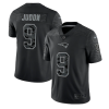 Men's New England Patriots #9 Matthew Judon Black Reflective Limited Stitched Football Jersey - Custom Name