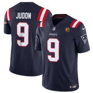Men's New England Patriots #9 Matthew Judon Navy 2023 F.U.S.E. With John Madden Patch Vapor Limited Stitched Football Jersey - Custom Name