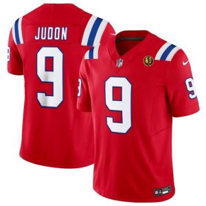 Men's New England Patriots #9 Matthew Judon Red 2023 F.U.S.E. With John Madden Patch Vapor Limited Stitched Football Jersey - Custom Name